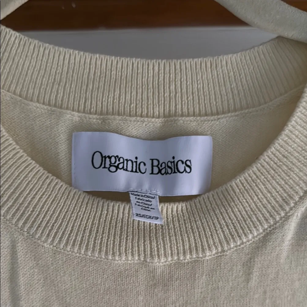 Organic Basics Cream Tank Top Yellow Size XS - Image 2