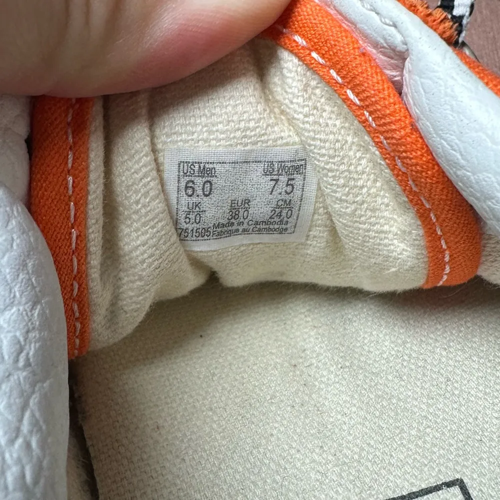 Vans Off The Wall Old Skool Vintage Style Shoes Marmalade Orange Sneakers Slides - Image 7