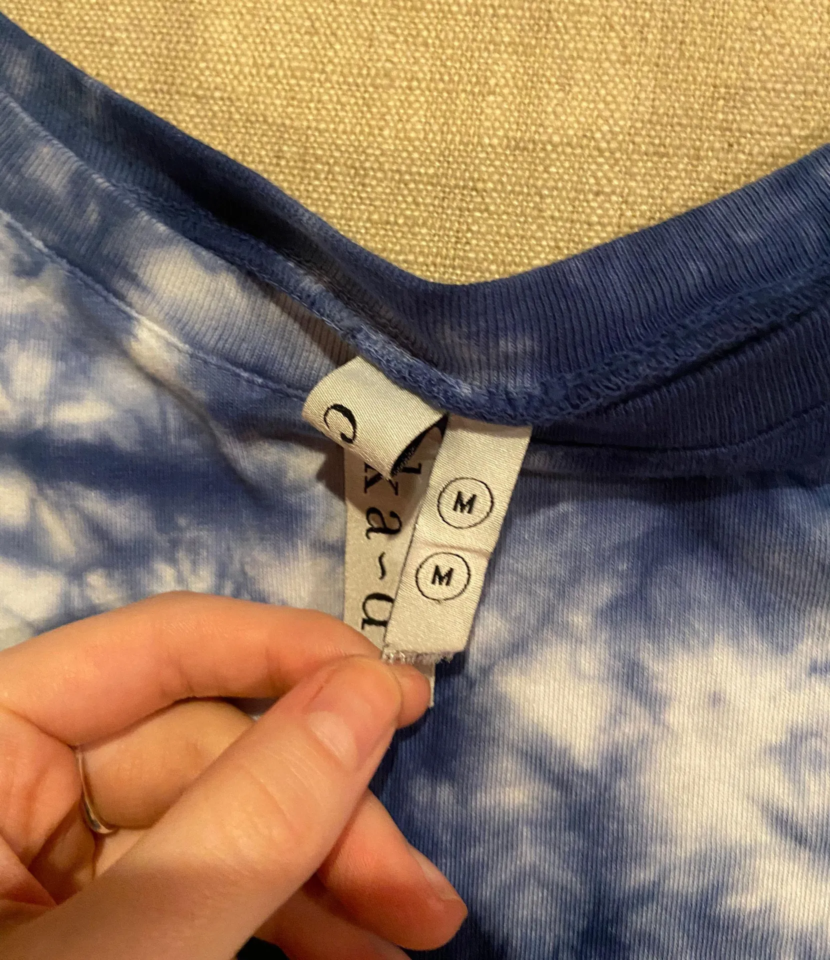 Auburn Tye Dye Tee Blue Size M - Image 3