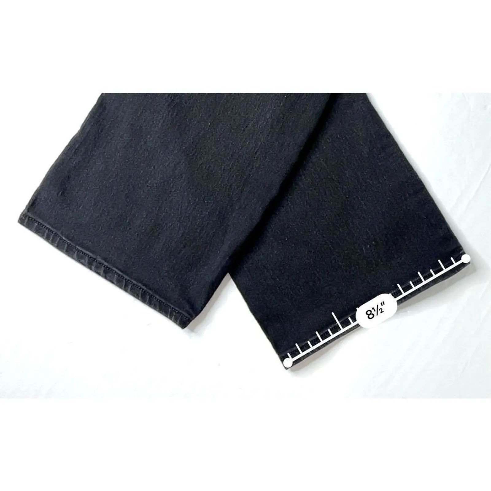 No Boundaries Juniors Mid Rise Bootcut Dark Wash Black Stretch Jeans 15 Casual - Image 7