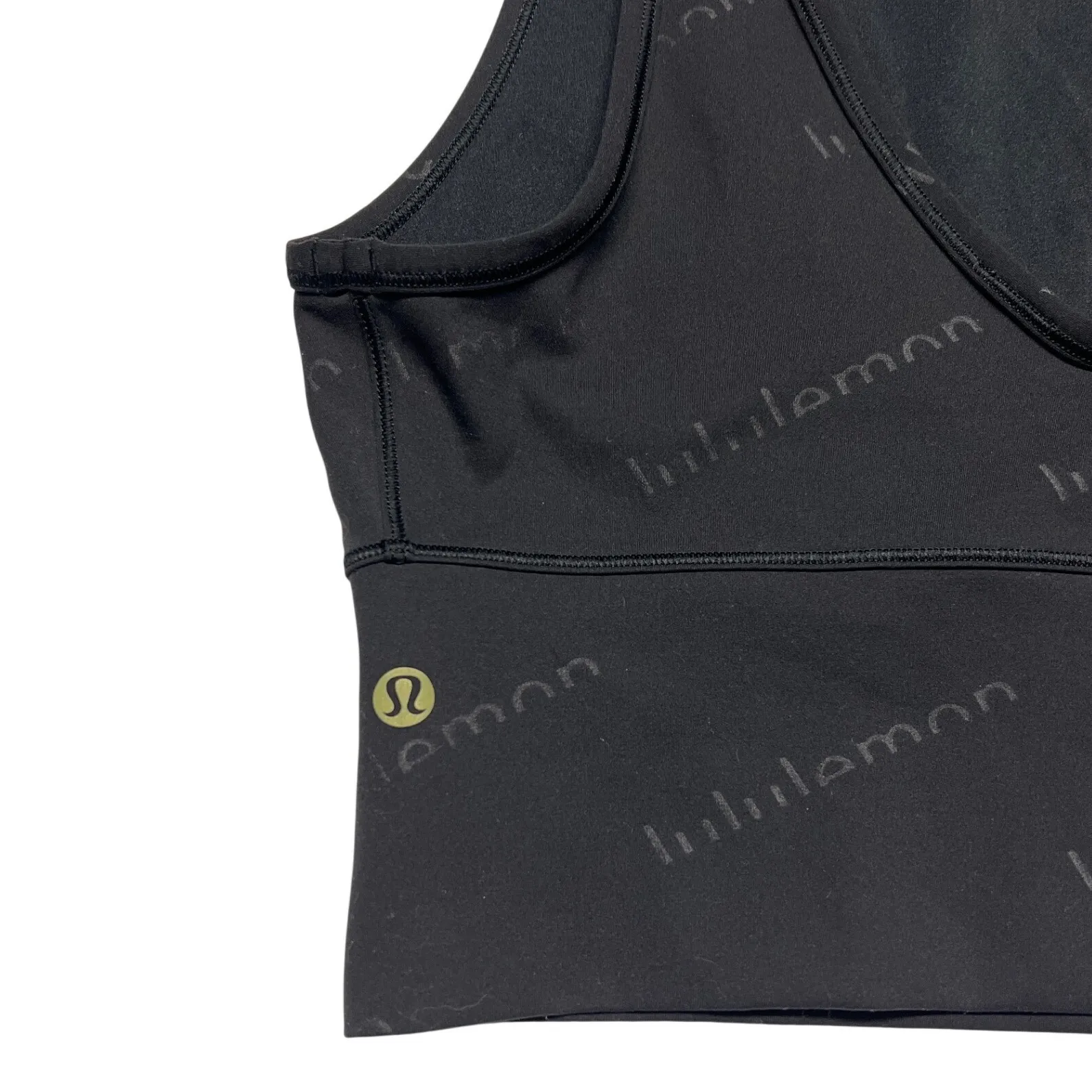 Lululemon Power Pivot Tank Special Edition Black Embossed Everlux Size 8 EUC - Image 5