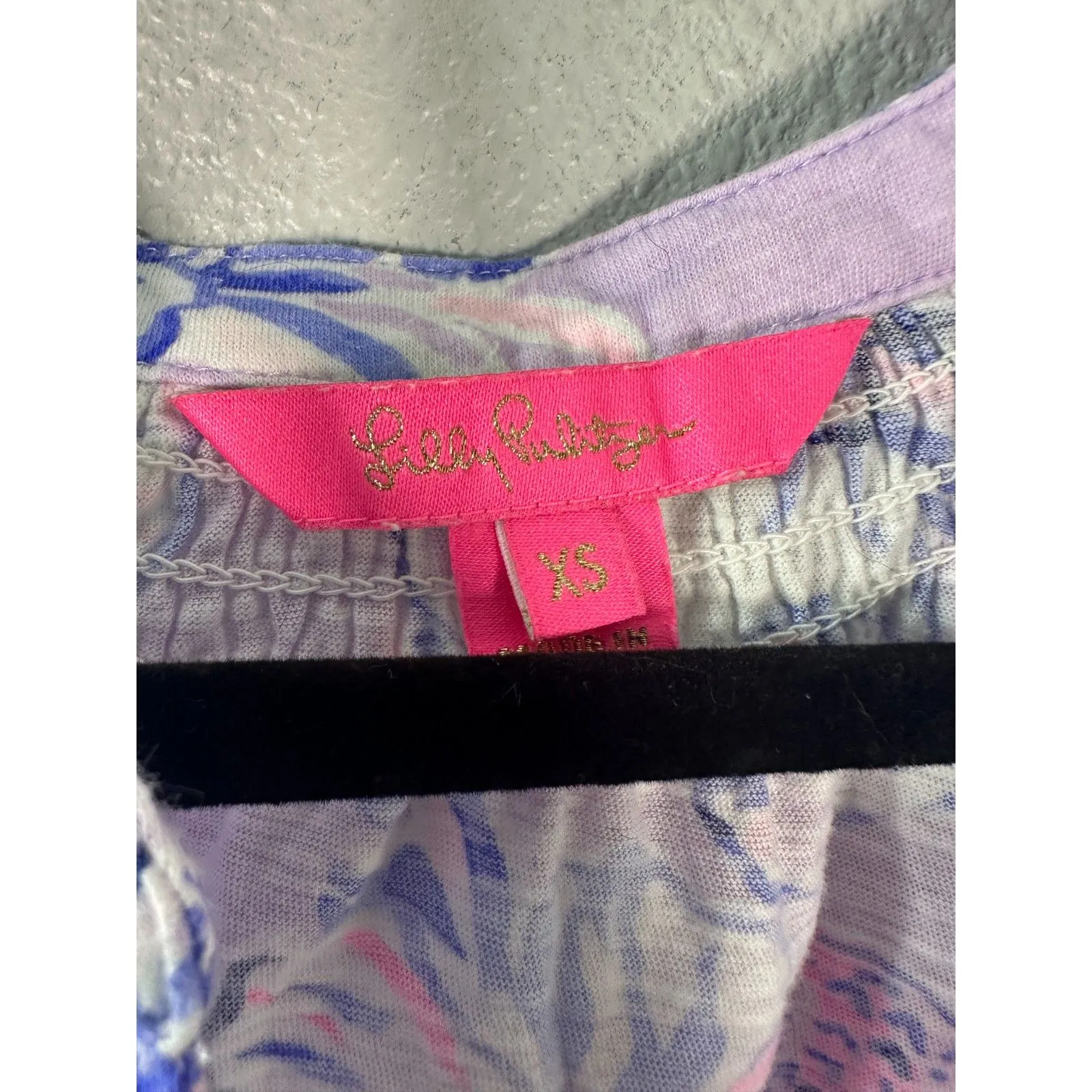 Lilly Pulitzer Stacey Pineapple Lilac Verbena Trunks in the Air Blouse XS - Image 8