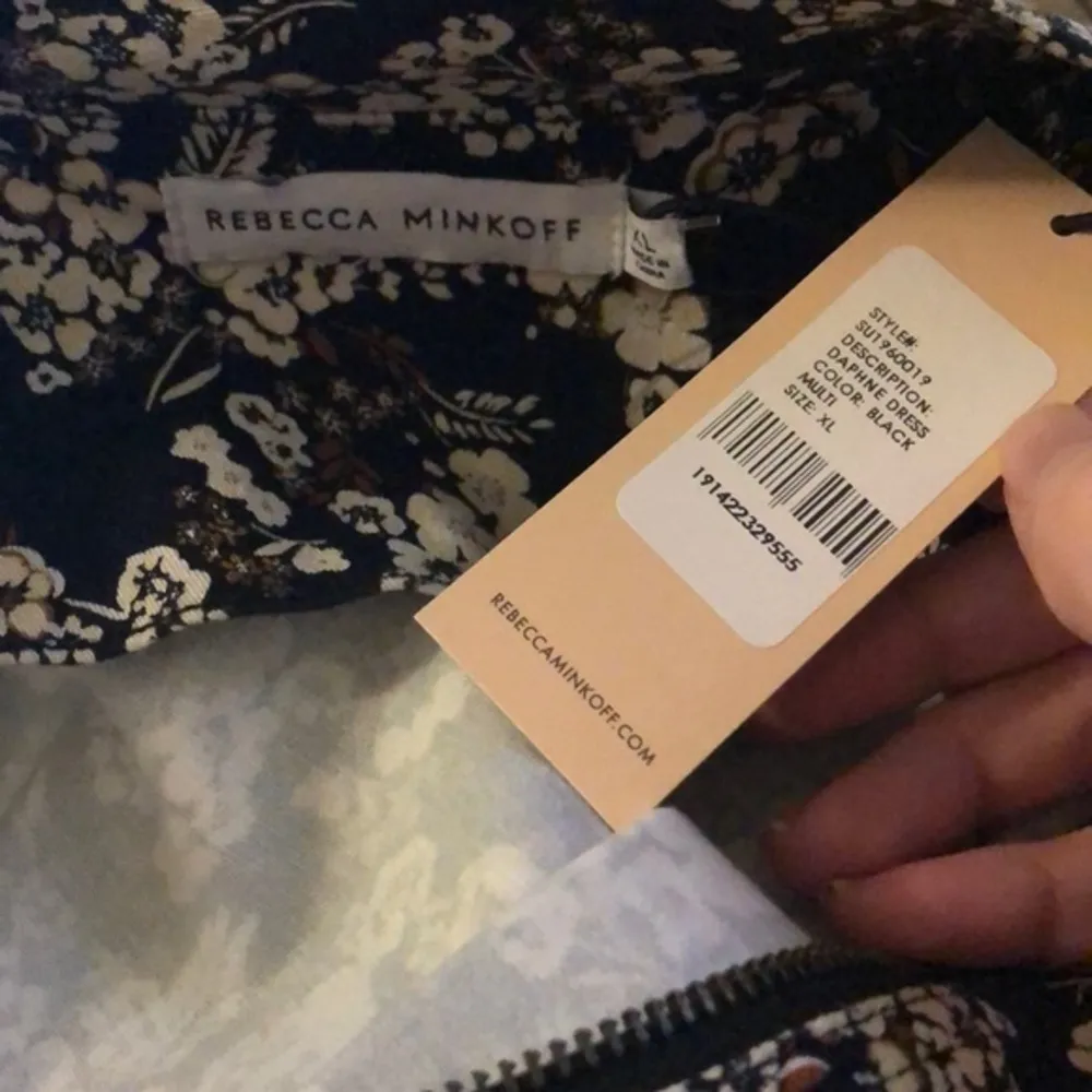 NWT  Daphne Black Floral Zip-Up Cotton Twill Sheath Dress New - Image 9