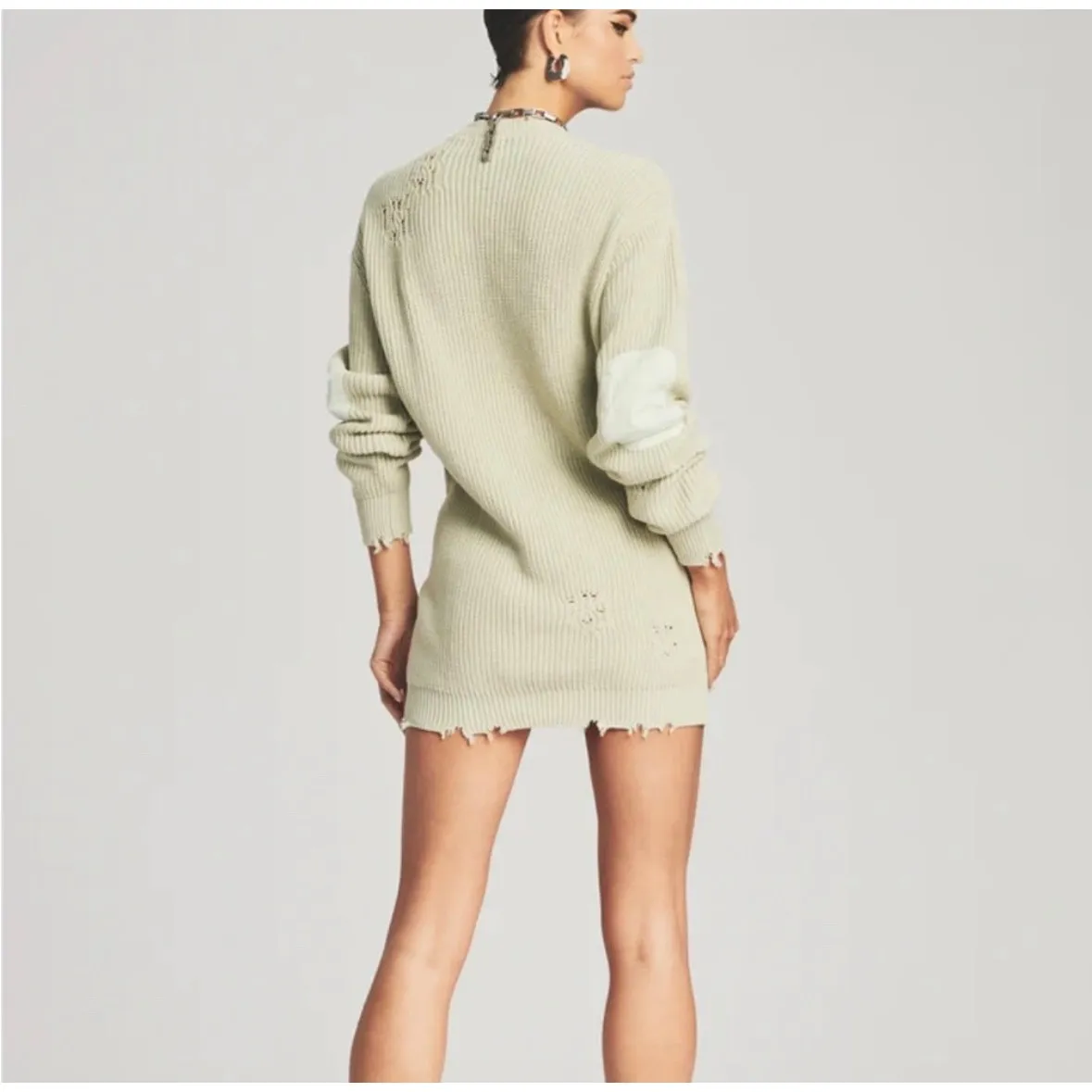 Revolve SER.O.YA Devin Sage Green Sweater Size XS - Image 2