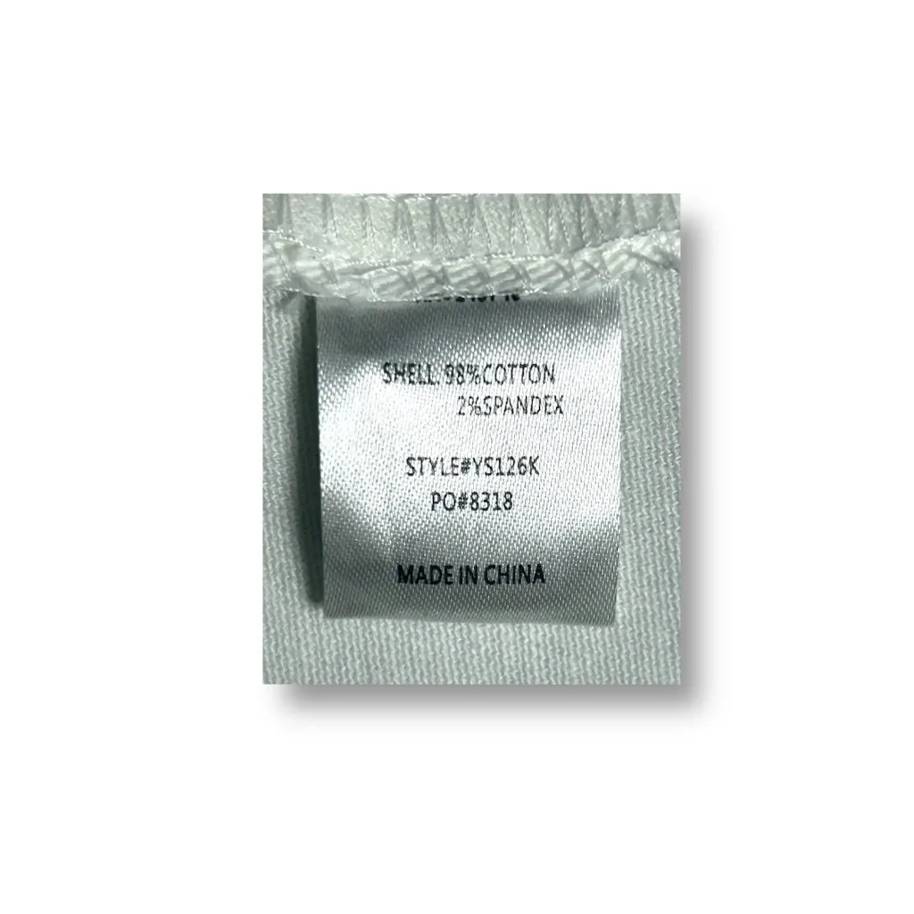 NWT After Market S White Denim Wrap Ruffle Mini Skirt Boho Cottagecore Festival - Image 10