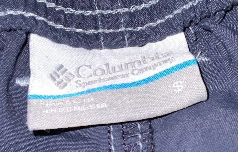 Columbia Women’s Navy Blue Nylon White Stitching Sporty Cargo Shorts Pockets Sm - Image 8