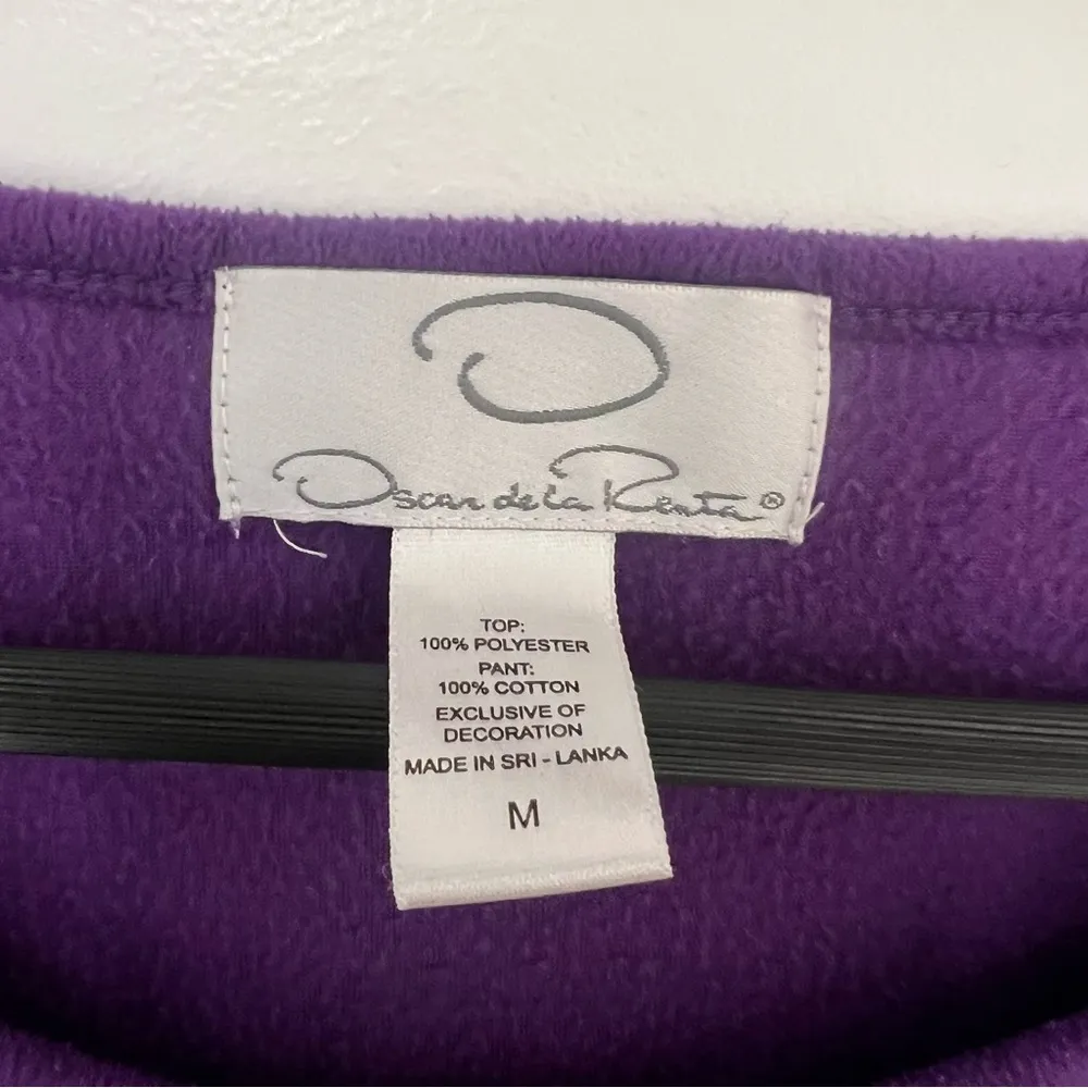 Oscar de la Renta Purple Thermal Top - Image 5