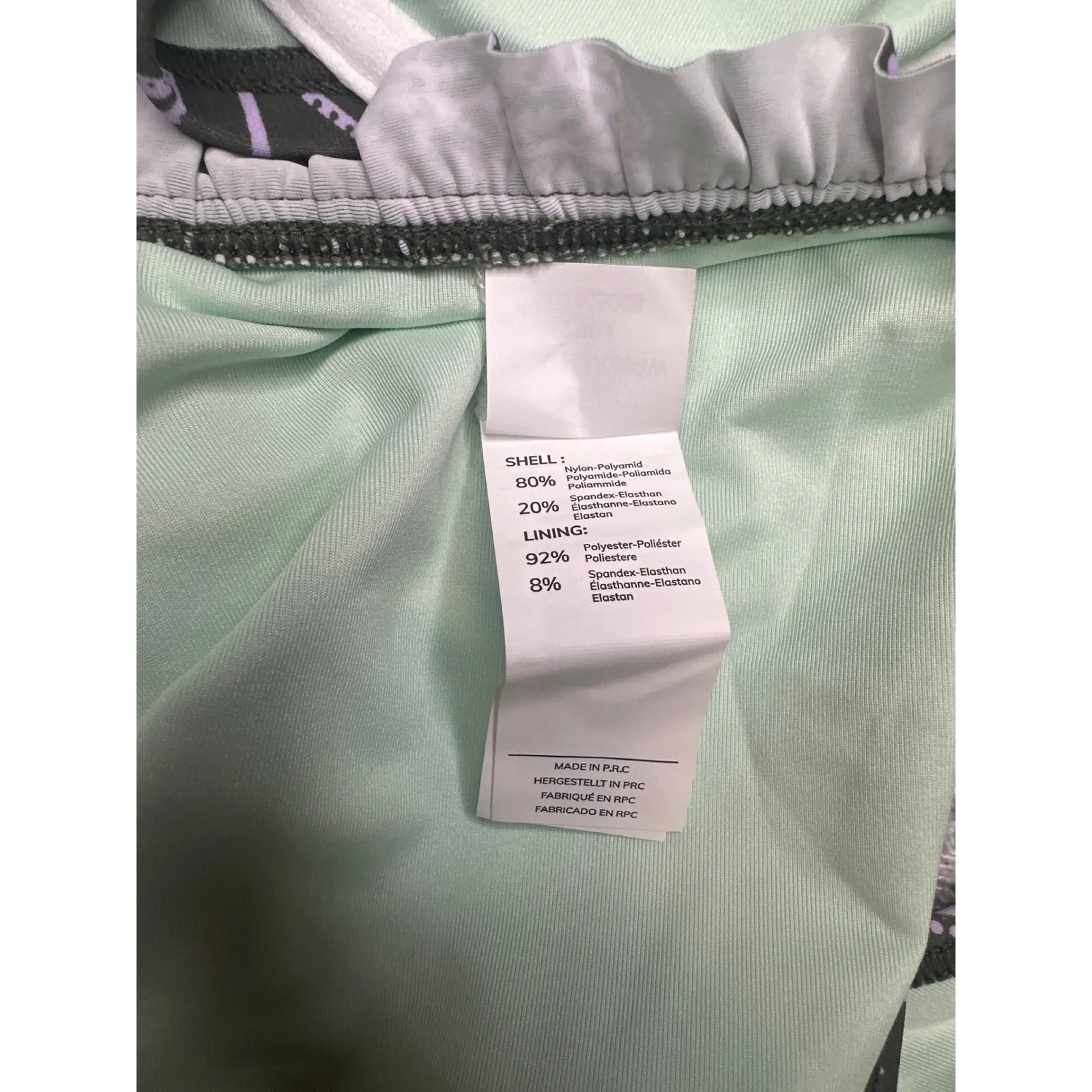 Cupshe Bikini Set, Floral‎ Print, Ruffle Trim, Two Piece Swimsuit, Beach size S - Image 5