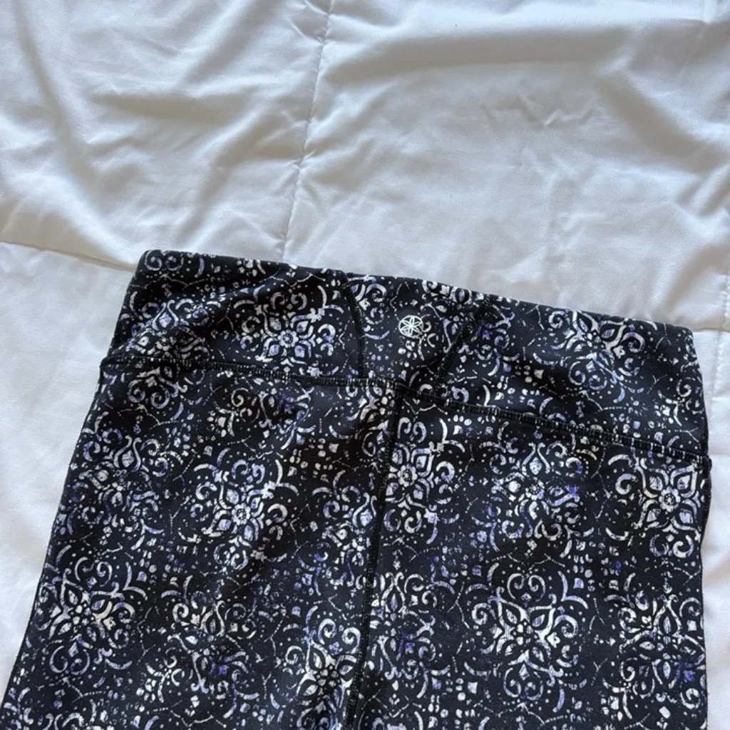 Gaiam Womens Size Large Leggings Blue Workout Training Yoga Gym Breathable - Image 7