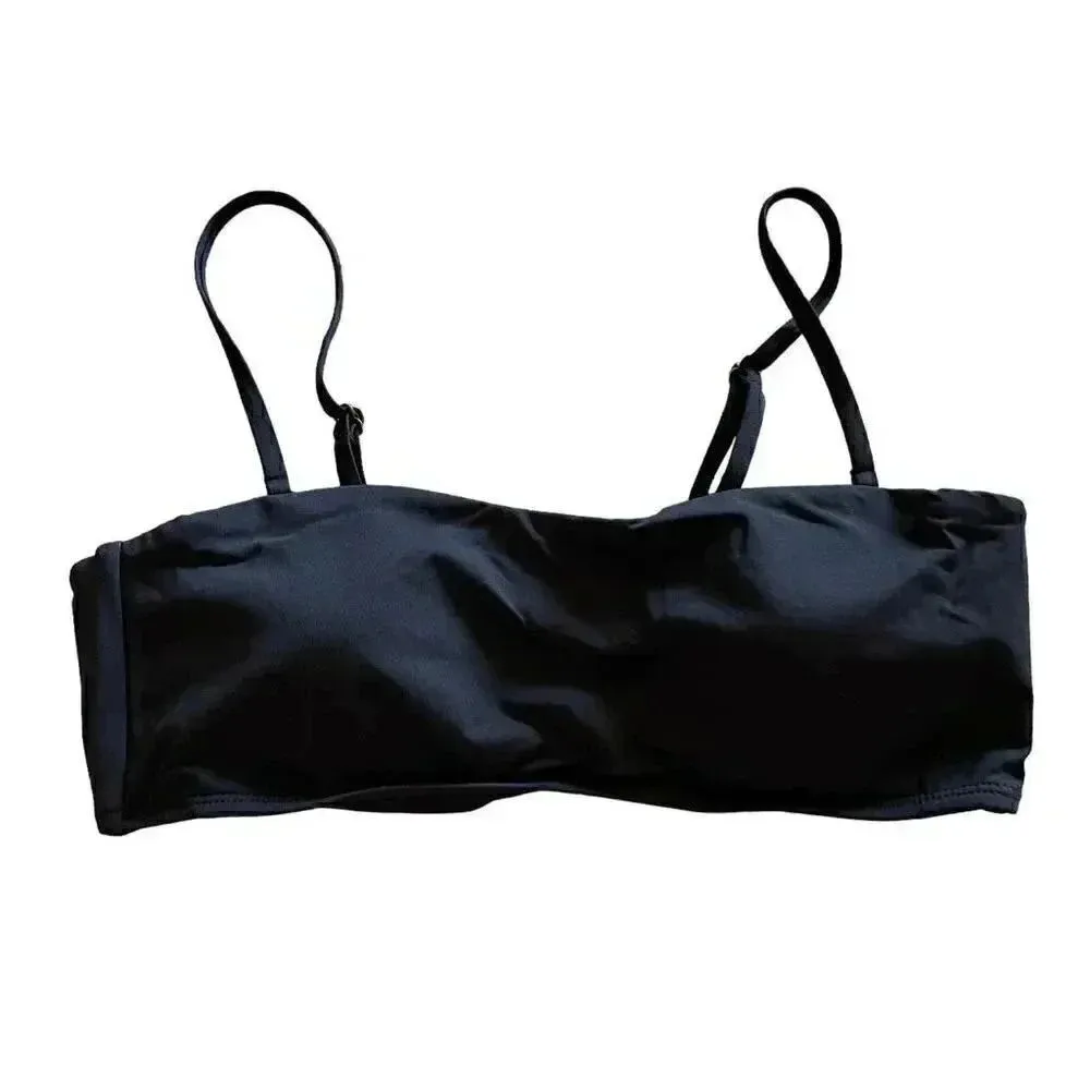 Andie Swim The Rio Top
Black Removable Straps Padded  Side Boning SZ L #1450 - Image 4