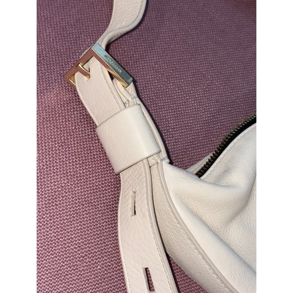 ALLSAINTS Half Moon Crossbody in White Womens Leather Bag Purse - Image 8