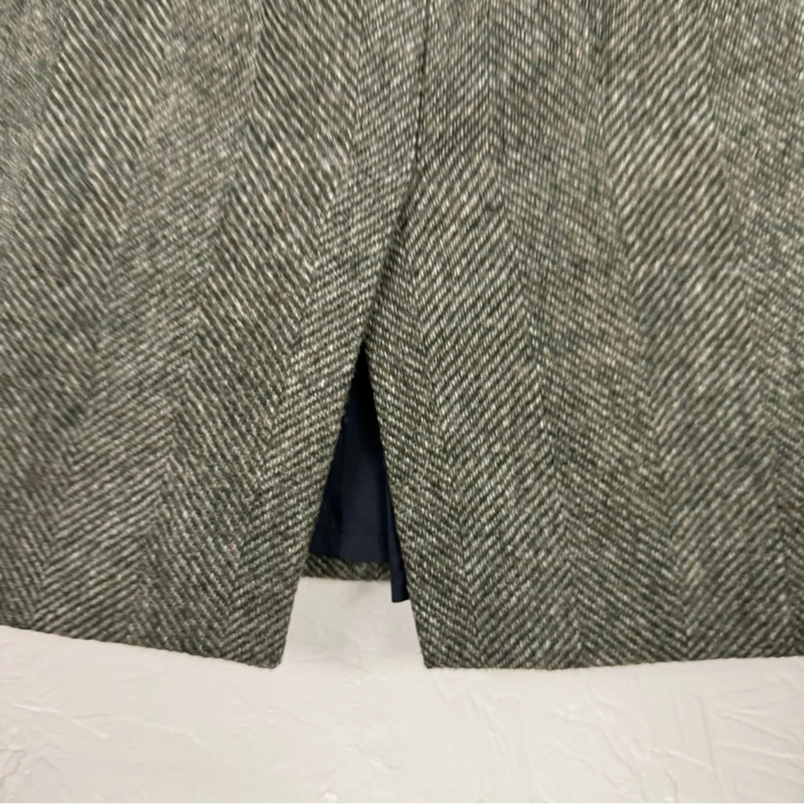 Boden Green Herringbone Straight Pencil Skirt Womens 8 Academia Preppy Office - Image 8