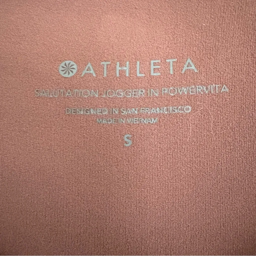 Athleta Salutation Powervita Jogger Pants Dusty Rose High Waist Size S - Image 9