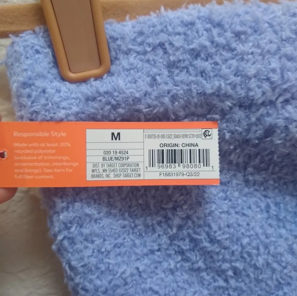 Colsie Women’s Feather Yarn Shorts Blue Size M - Image 5