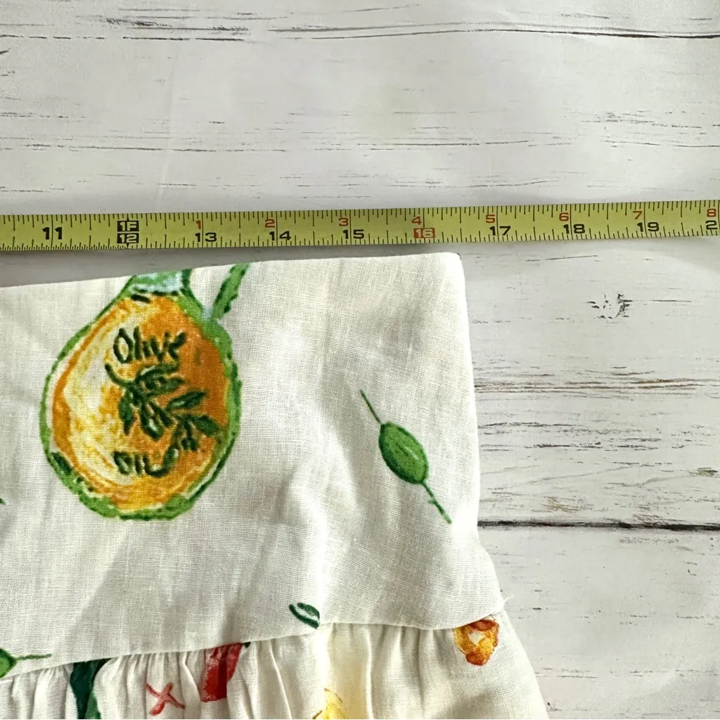 Calypso St Barth Maxi Skirt XL Linen Rayon Blend Party Picnic Beach Pockets New - Image 10