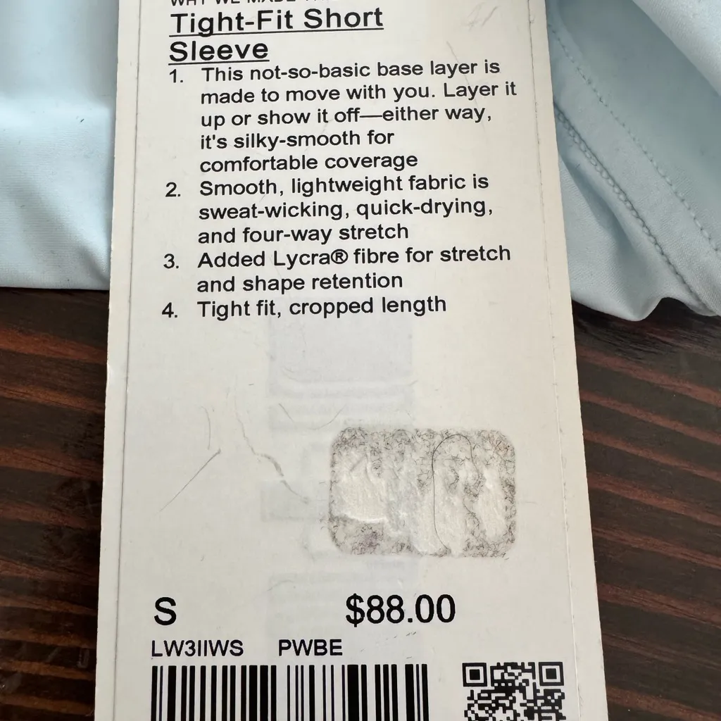 Lululemon Athletic Compression Crop Tee Women’s Small NWT - Image 4