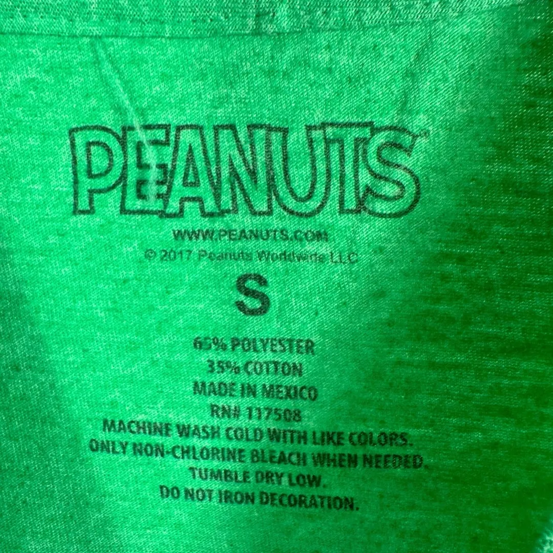 Peanuts Snoopy Green Graphic T - Image 3