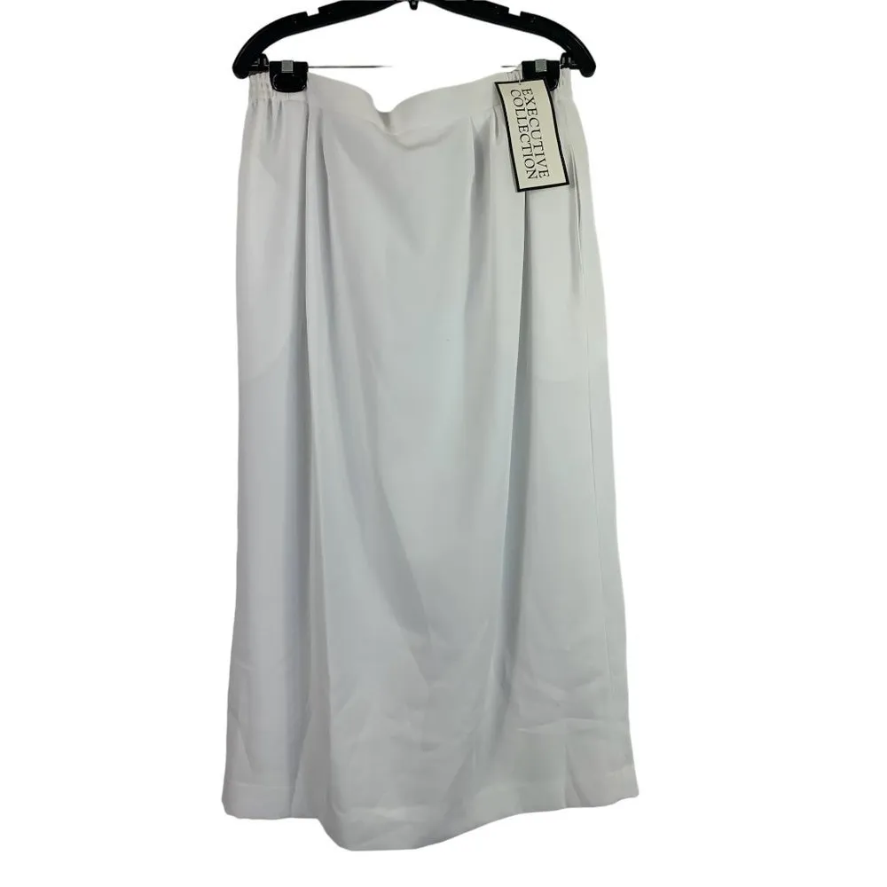 Executive Collection Women's Whistling White Skirt Set Size 18 - Image 7