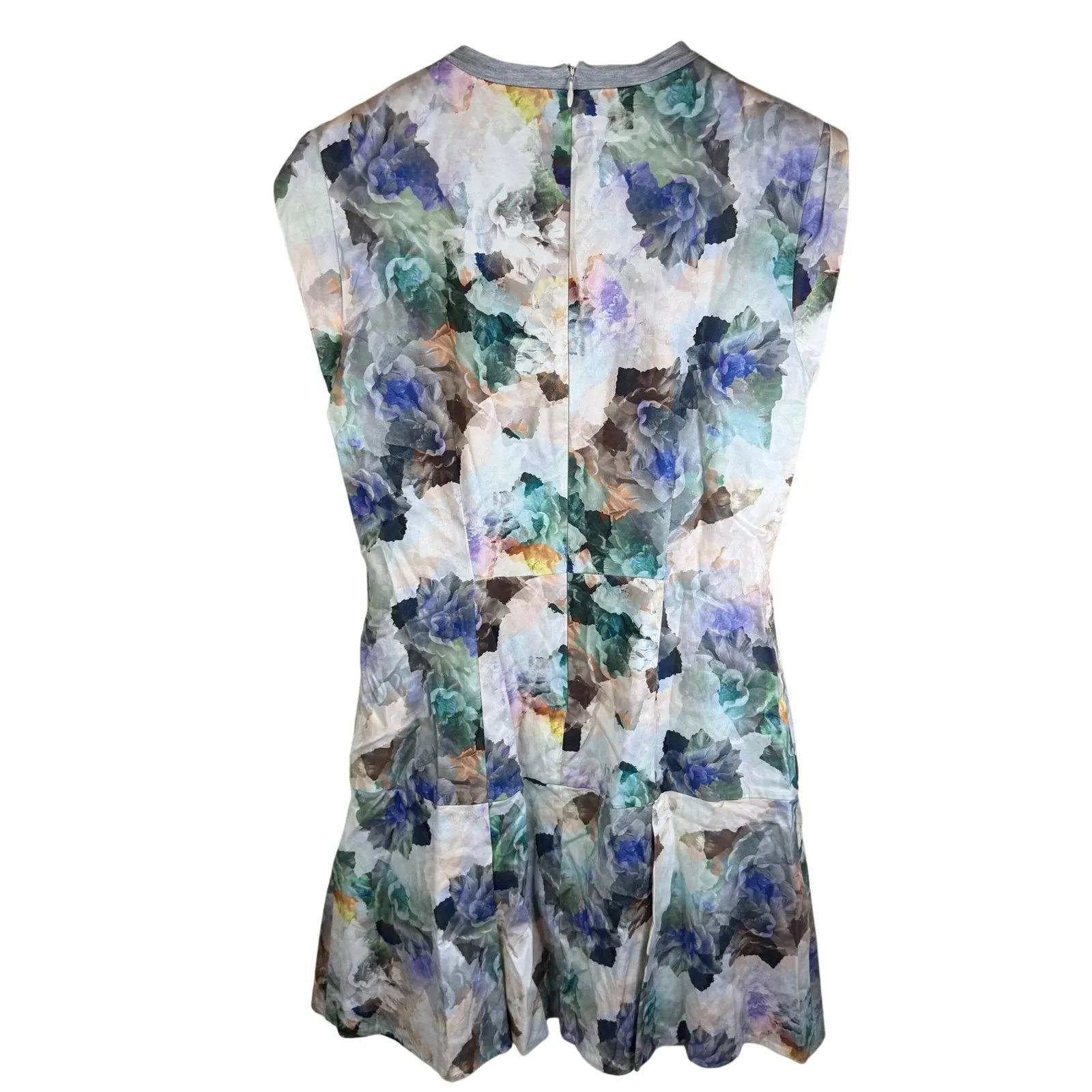 Rebecca Taylor Enchanted Gardens Drop Waist Floral Print Sheath Dress Size 6 - Image 8