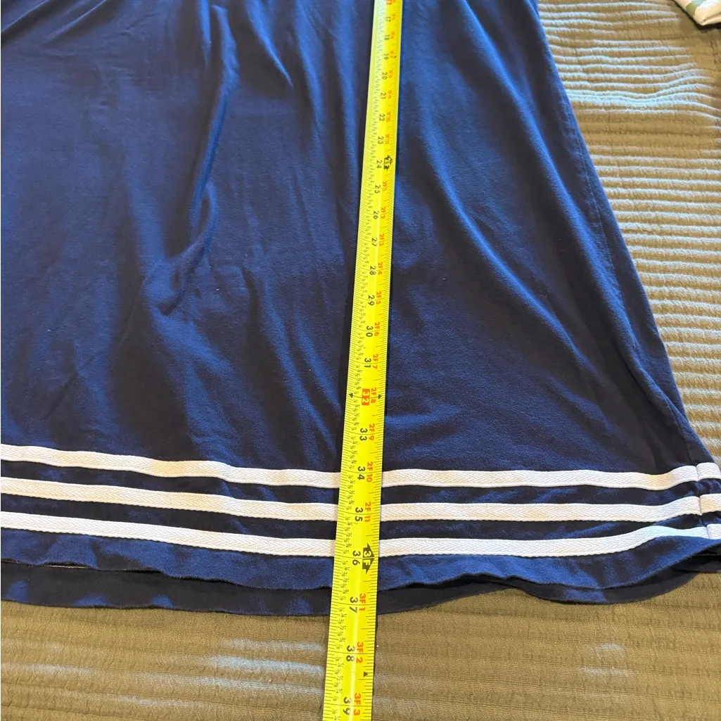 Lauren Ralph Lauren navy blue w white stripes mini logo nightshirt/sleepwear 2X - Image 7