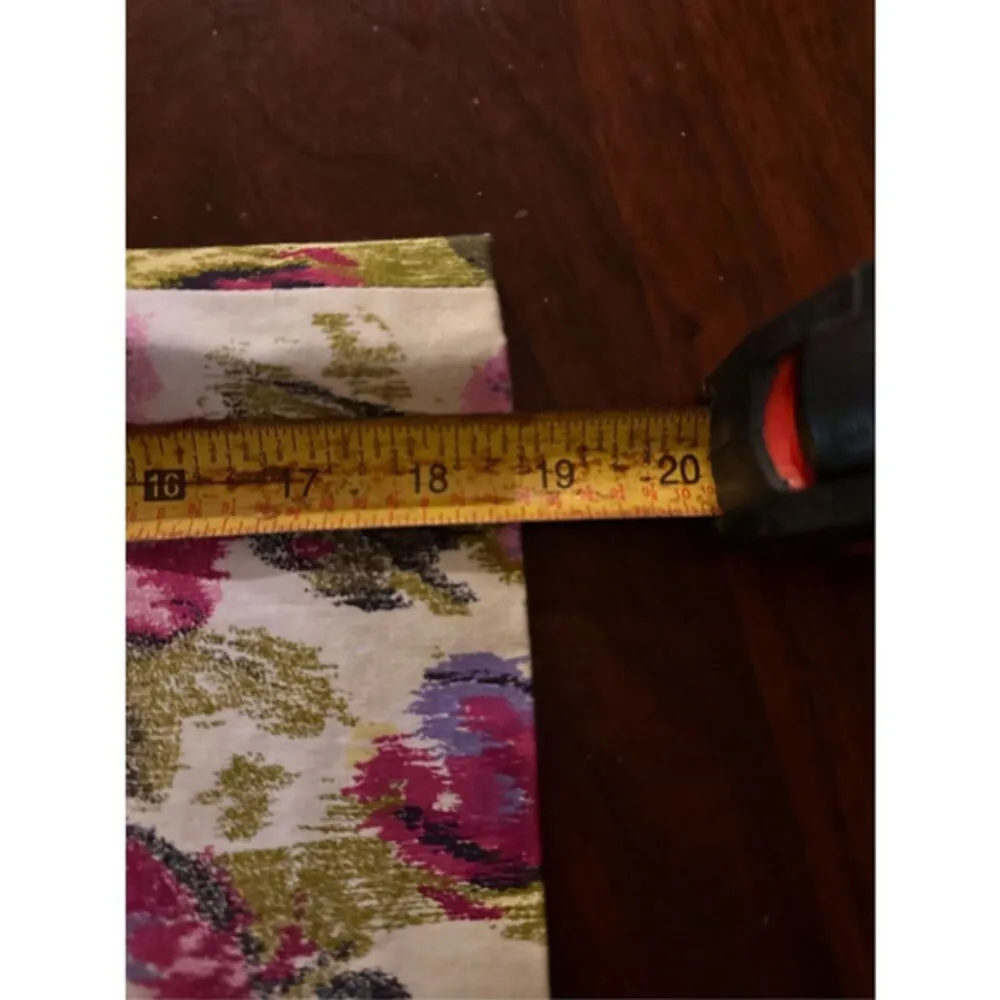 Adrienne Vittadini Floral A Line Skirt Size 6 Green/Purple‎ - Image 5