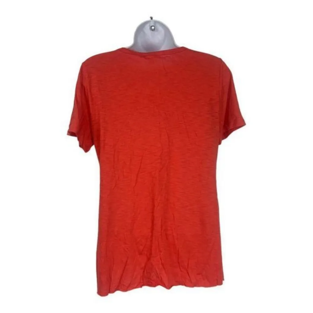 Socialite Womens Size XS Bright Red Cotton/Modal Short Sleeve Top - Image 4