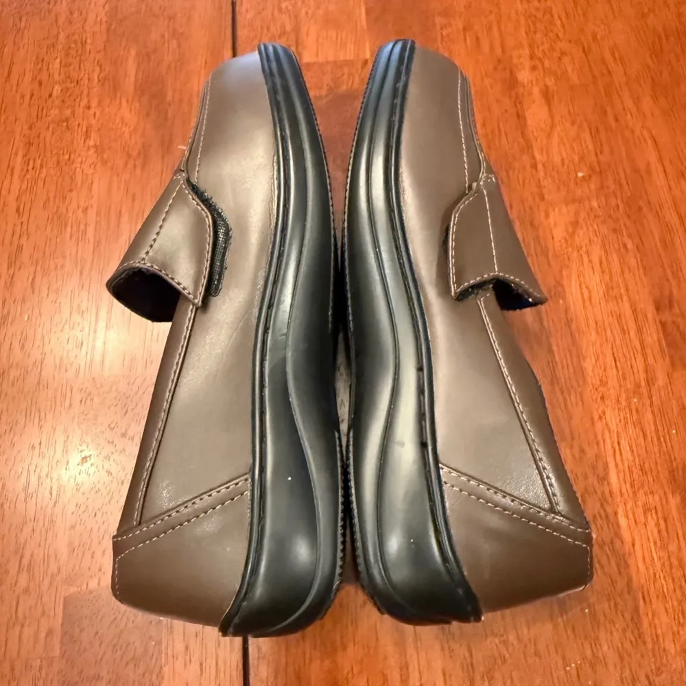 Orthofeet‎ Astoria Diabetic Shoes Brown Size 7.5 Leather Comfort Loafers - Image 9