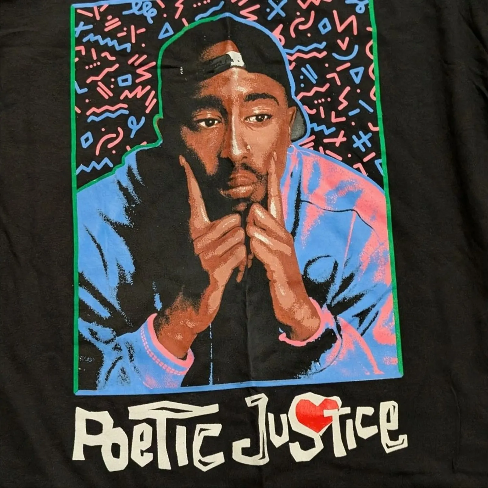 🆕 Poetic Justice Movie Plus 2x Tupac Graphic T - Image 2