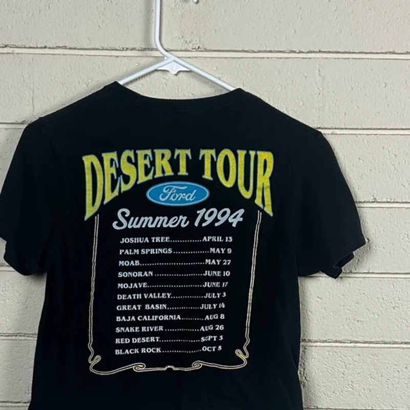 Ford Bronco Desert Tour Cropped Black Tee size S - Image 5