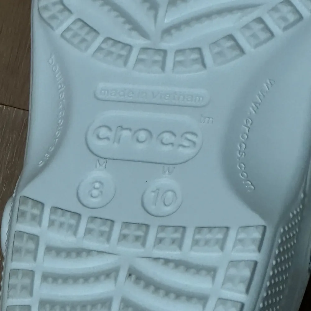 Crocs White Rainbow Pride Unisex Slip On Clogs Shoes NWT - Image 7