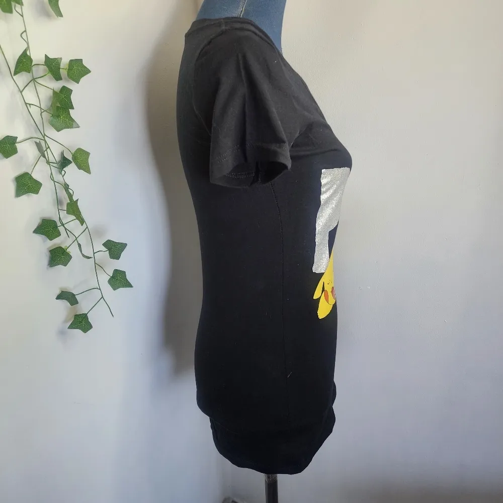 2014 Pokémon Pikachu Shimmer V Neck Tshirt - Image 3