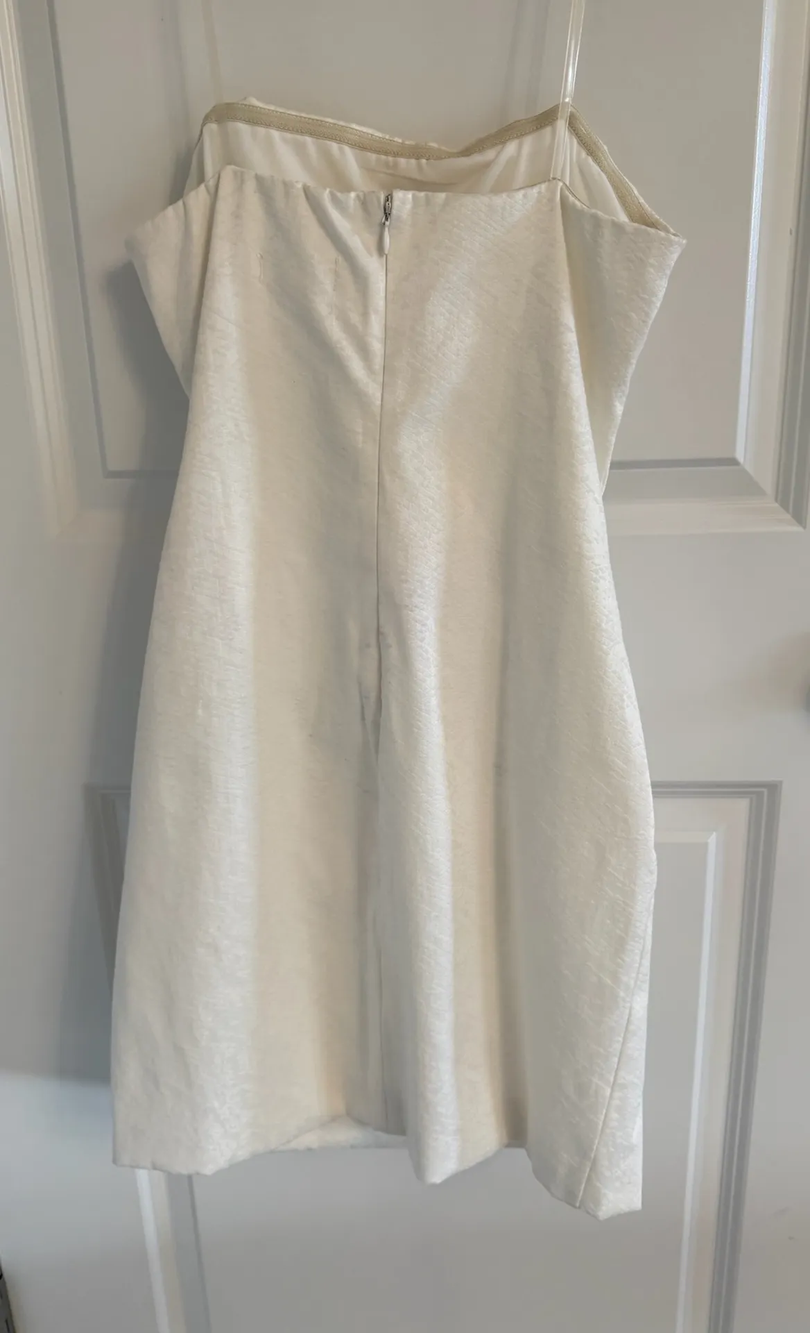 Vestique White Strapless Mini Dress - Image 2