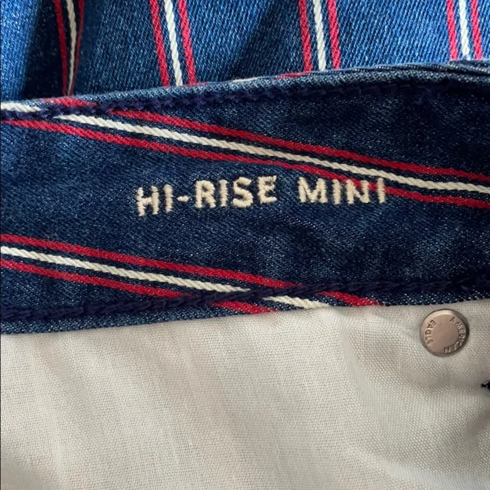 NWOT American Eagle Striped Hi Rise Stretch Mini Skirt - Image 5