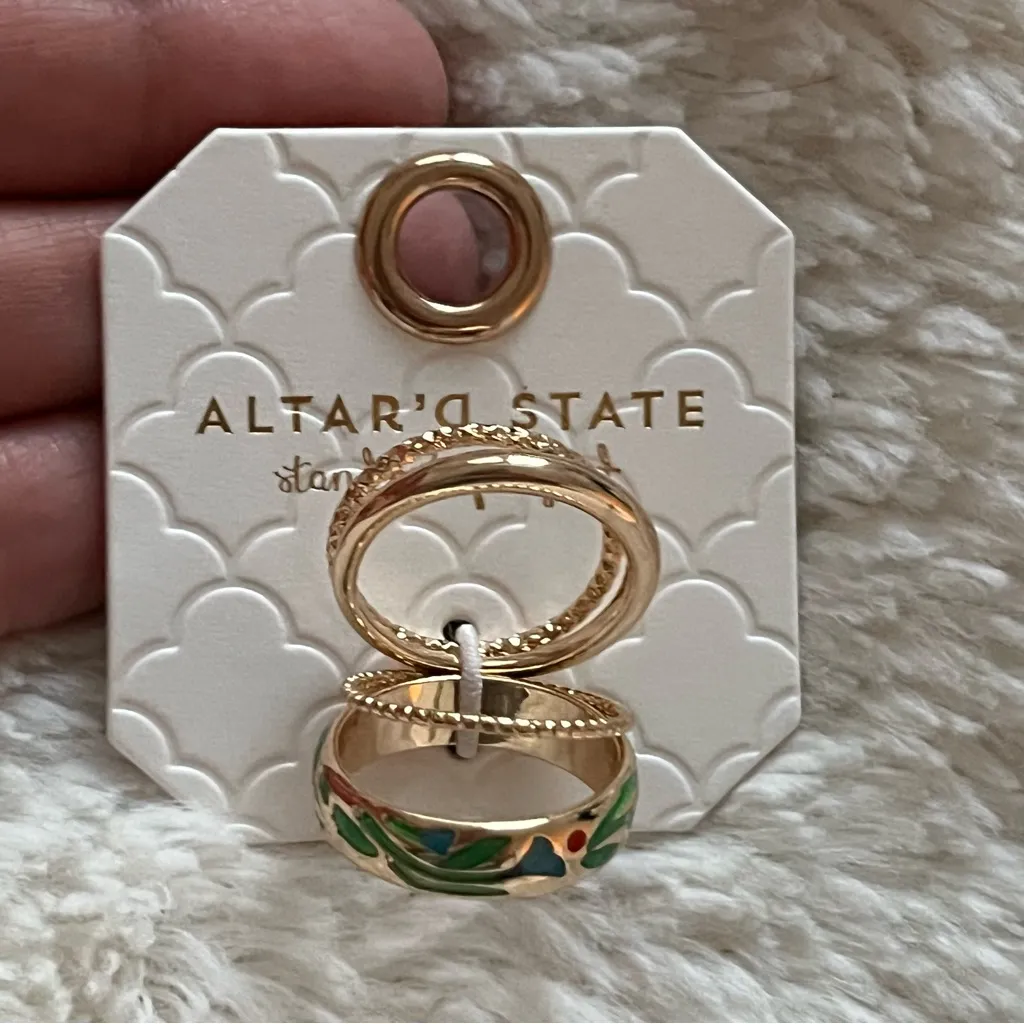 NEW Altar’d State Arula 4 Pack of Rings NWT - Image 2