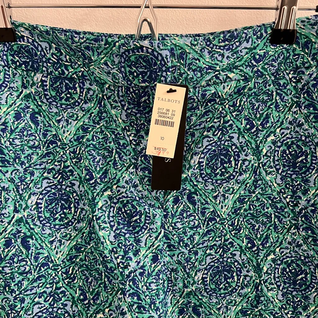 NWT Talbots Green And Blue Shorts - Image 2