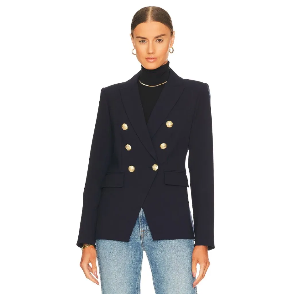 Veronica Beard NWT  Miller Dickey Jacket Size 00 Navy Blue - Image 3