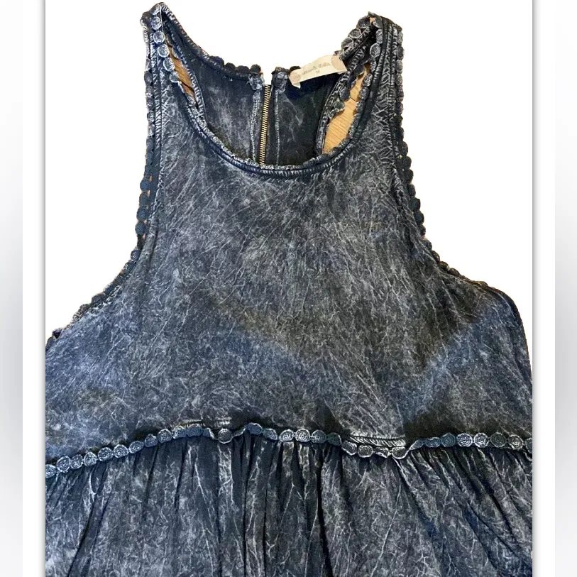 Altar’d state Black acid washed rayon sleeveless dress - Image 2