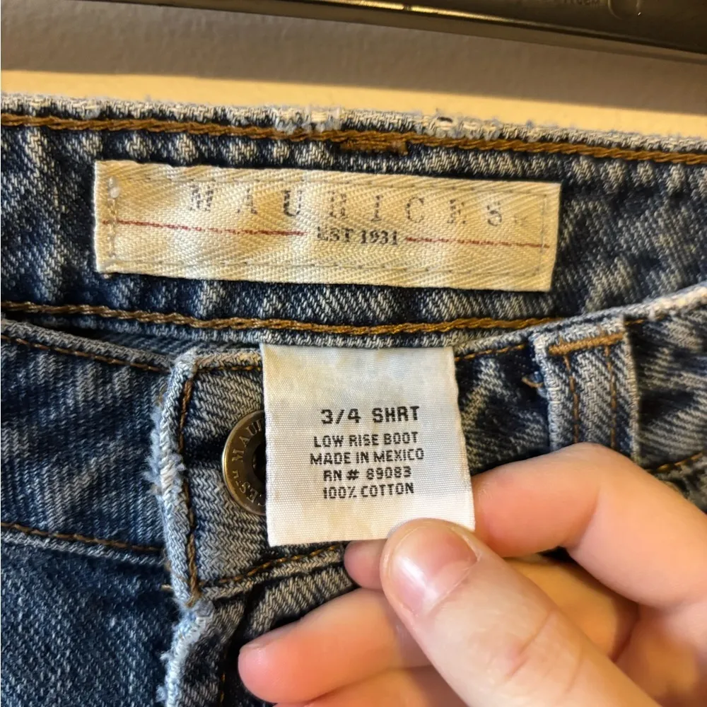 Low rise boot cut denim jeans - Image 5