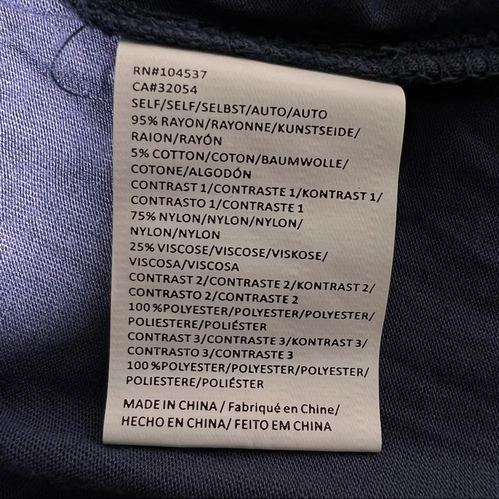 Anthropologie Tiny Navy Blue Button Down Sheer Velour Sequin Sleeveless Top - Image 13