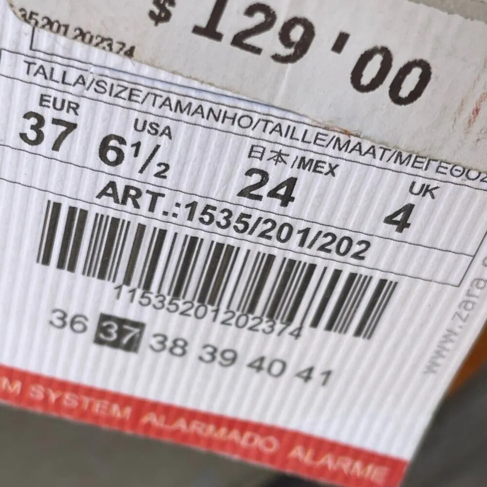 Zara Women Snakeskin Leather & suede with Tassel Lace Up Sandals New size 37/6.5 - Image 11