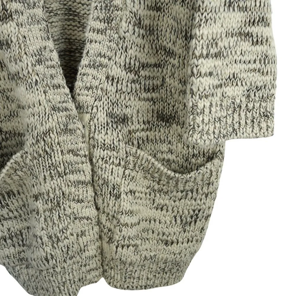 Club Monaco Wool Womens Open Front Knit Cardigan With Pockets Size XS - Image 5