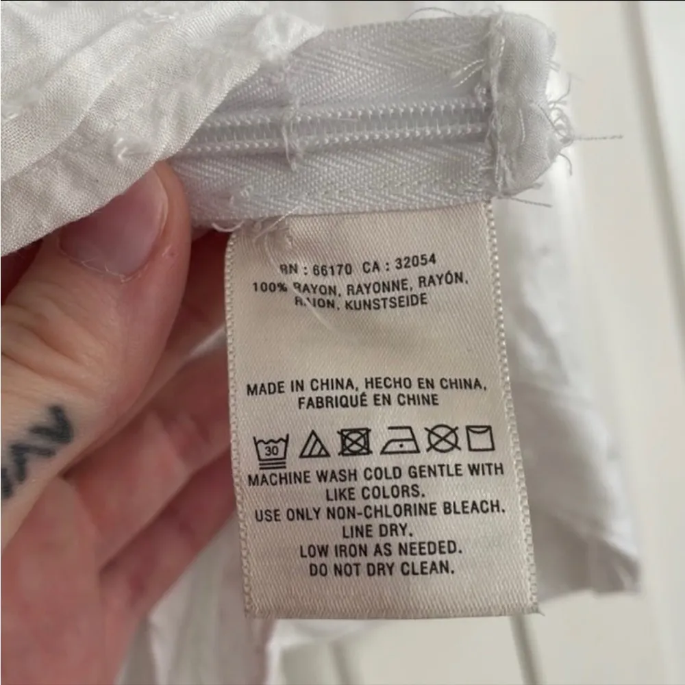 Anthropologie Maeve White Corset Top - Image 11