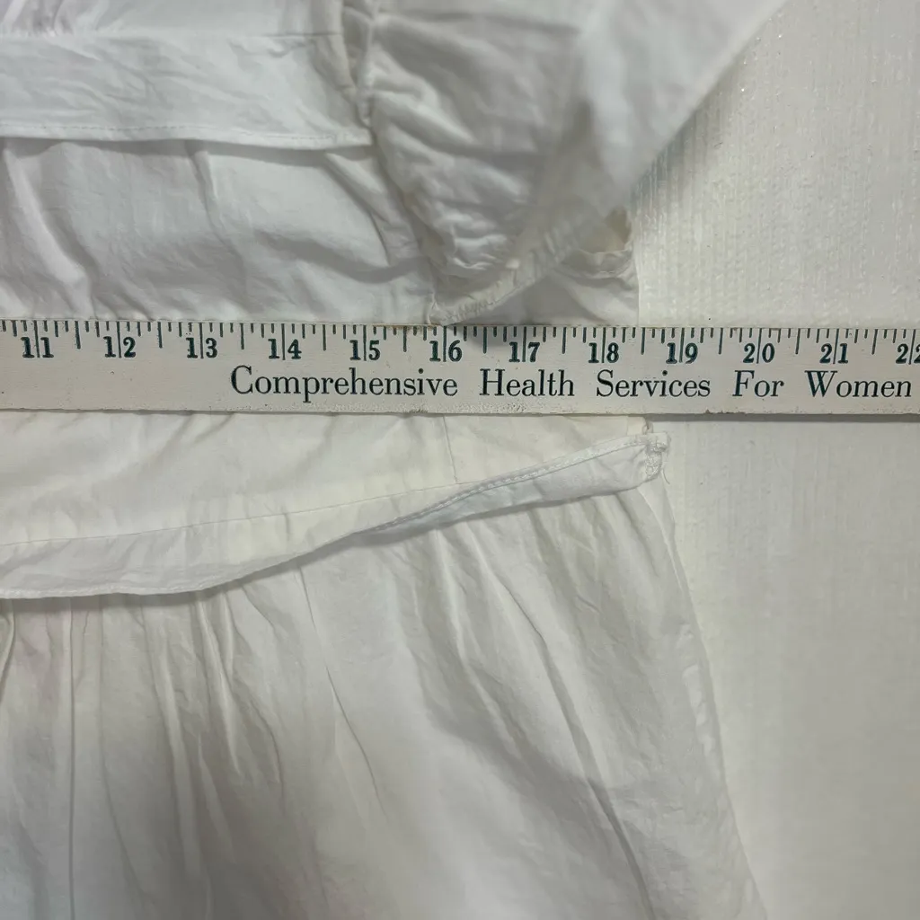 White Ruffled Women's Blouse - Image 5