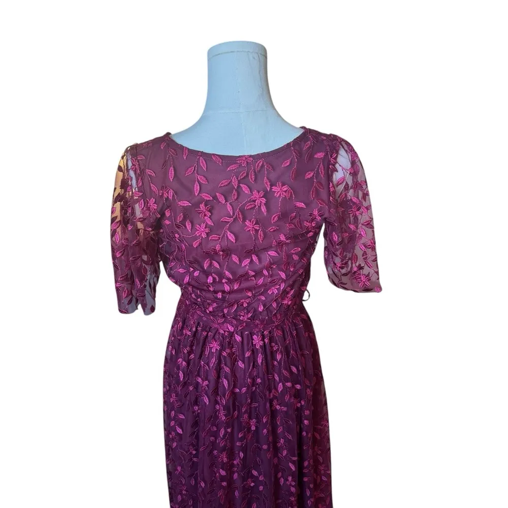 Baltic Born - NWT Marseille Embossed Maxi Elegant Lace Maxi Dress Sz S - Image 7