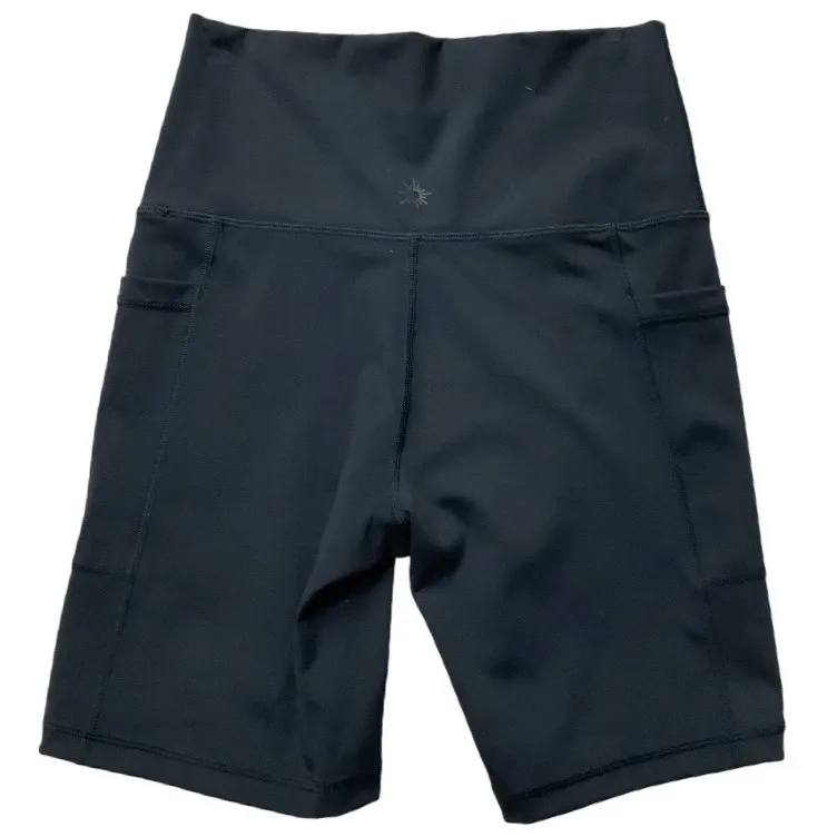 Offline By Aerie Goals Pocket Athletic High Waisted 7" Bike Shorts Black Size M‎ - Image 4
