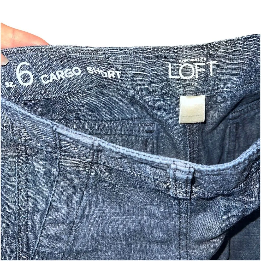 Loft Outlet Cargo Short Blue Size 6 - Image 4