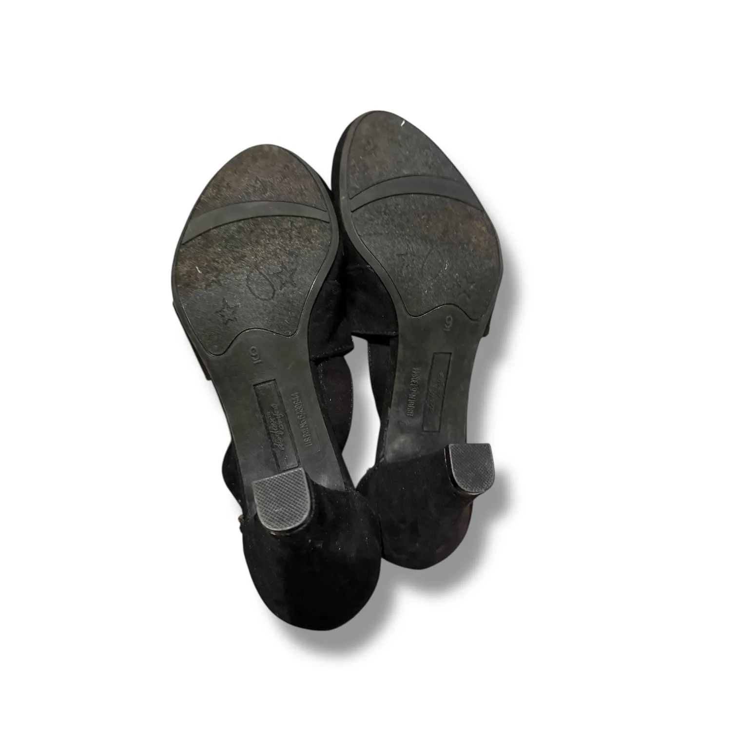 Dexflex Comfort Macie Heels Size 9 Black Faux Suede Cross Strap Round Toe - Image 11