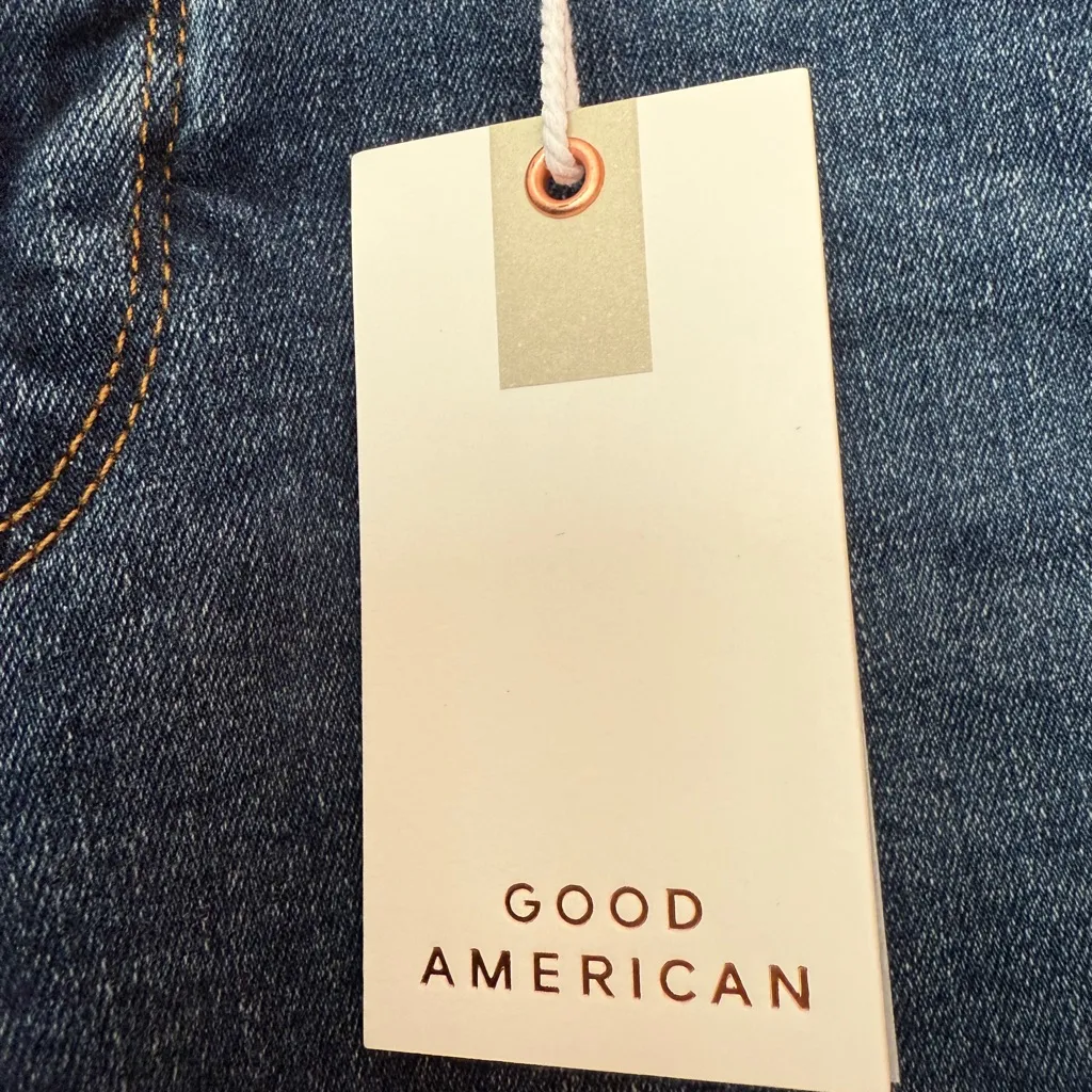 Good American Good Legs Mid-Rise Skinny Leg Tummy Tech Organic Cotton GL873T - Image 3