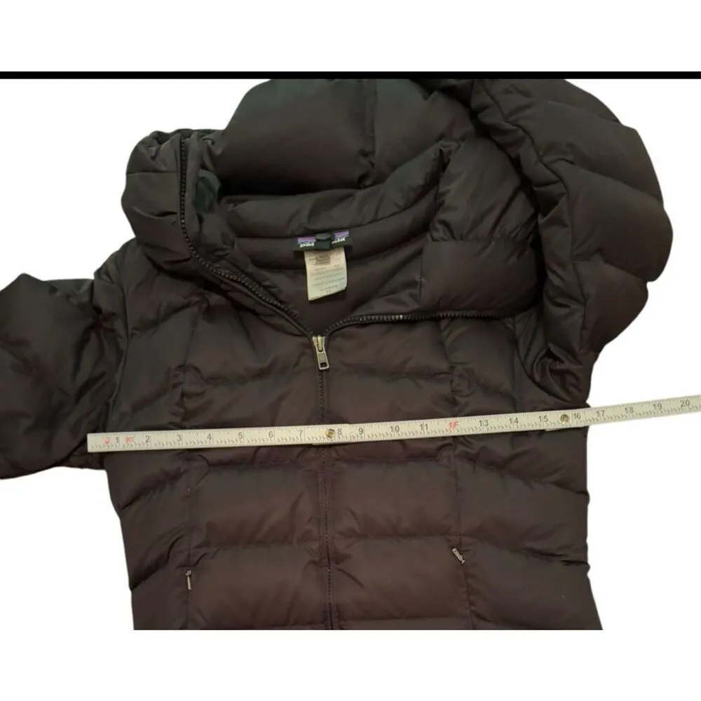 Patagonia Downtown Loft Parka Black Goose Down Womens XS Puffer Coat - Image 6