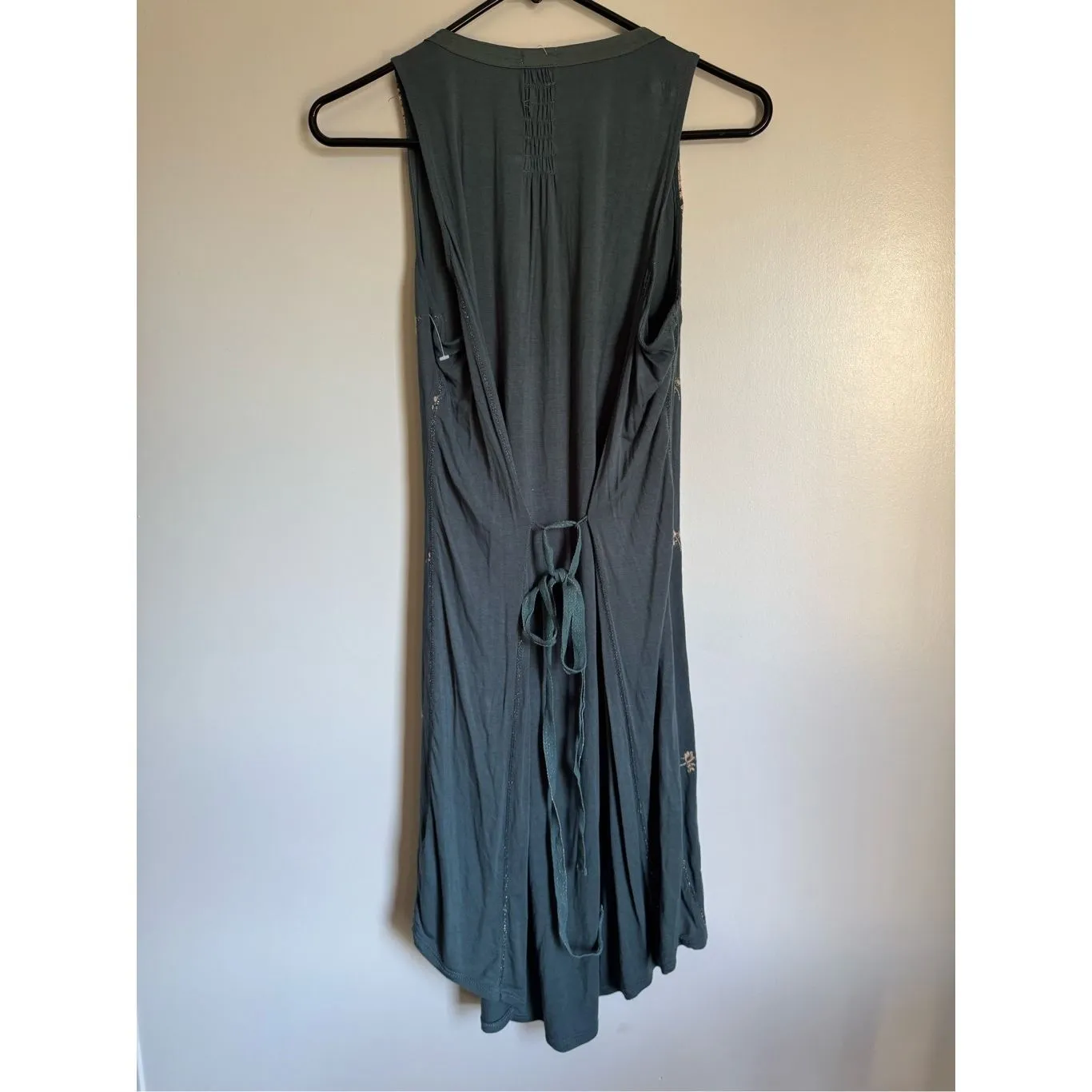 Anthropologie - Tiny - Syden floral embroidered sz M shirt dress boho cottage wh - Image 11